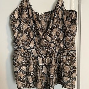 Snake print tank